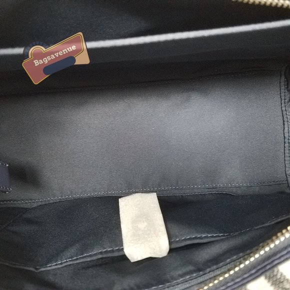 ✨✨ Medium Tote Market Stripe Canvas Zip Tote Blue Handbag PXR00443 Kate Spade - Picture 12 of 12